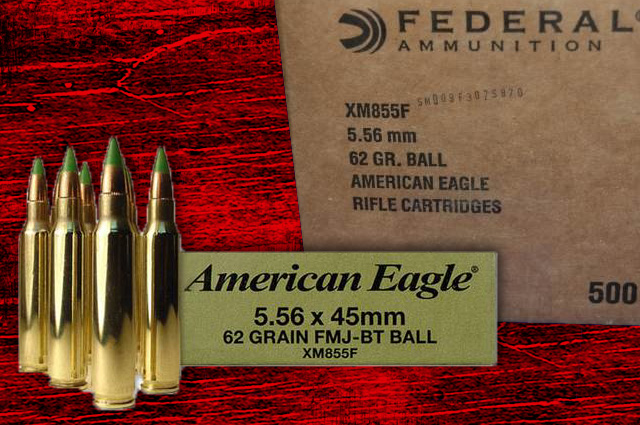 Federal XM855F 62gr 500rd Case